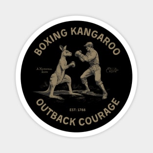 Boxing Kangaroo Outback Courage Magnet